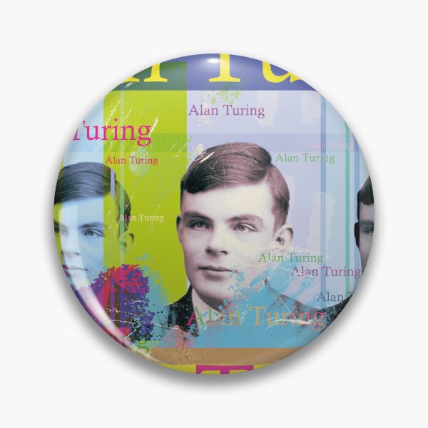 Item preview, Alan Turing Pop Art: Visionary Computer Pioneer Portrait Collage designed and sold by Mauswohn.