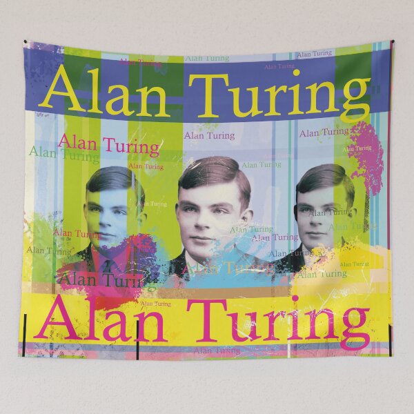 Item preview, Alan Turing Pop Art: Visionary Computer Pioneer Portrait Collage designed and sold by Mauswohn.