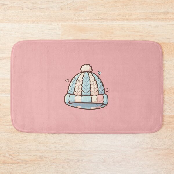 Item preview, Kawaii Cozy Pastel Cable Knit Beanie designed and sold by Indraokta22.
