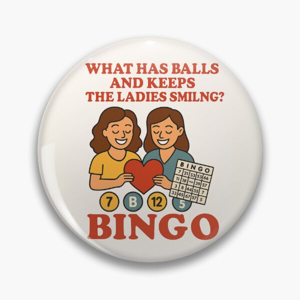Item preview, What Has Balls and Keeps The Ladies Smiling Bingo designed and sold by JI-PIXEL-PLACE.