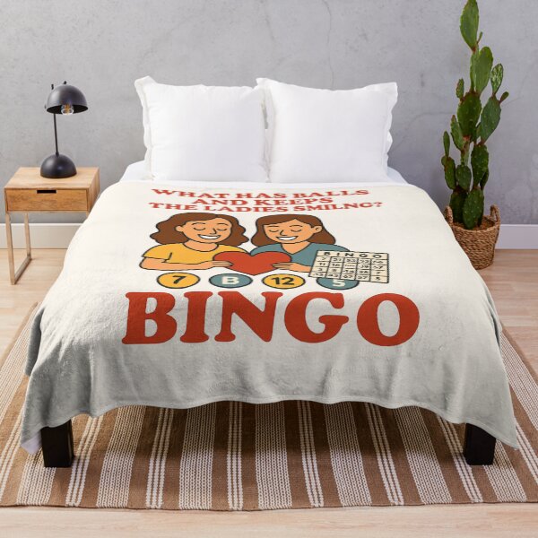 Item preview, What Has Balls and Keeps The Ladies Smiling Bingo designed and sold by JI-PIXEL-PLACE.