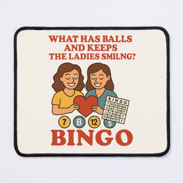 Item preview, What Has Balls and Keeps The Ladies Smiling Bingo designed and sold by JI-PIXEL-PLACE.