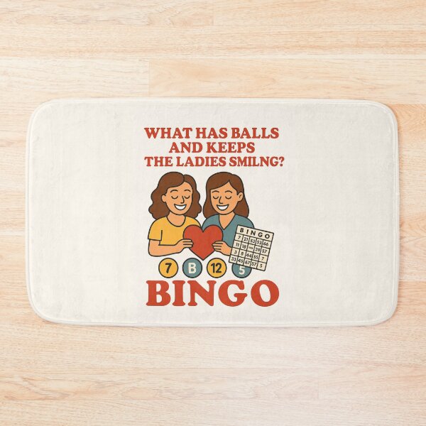 Item preview, What Has Balls and Keeps The Ladies Smiling Bingo designed and sold by JI-PIXEL-PLACE.