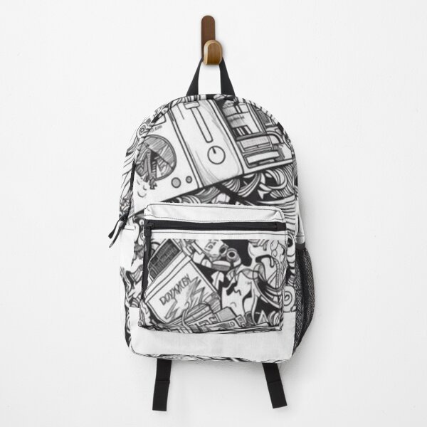 Item preview, Abstract Mechanical Doodle Art – Black and White Chaotic Line Illustration designed and sold by New Design shop .