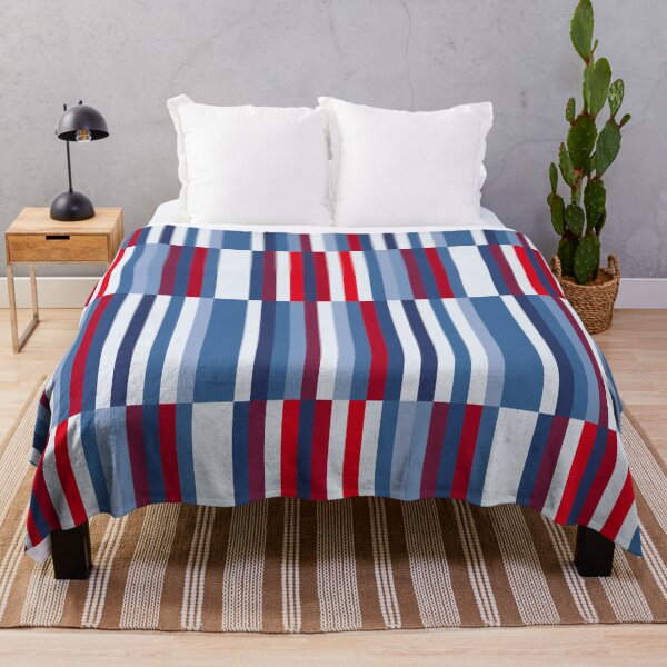 Item preview, Red and Blue Block, Geometric, Stripes designed and sold by OneThreeSix.