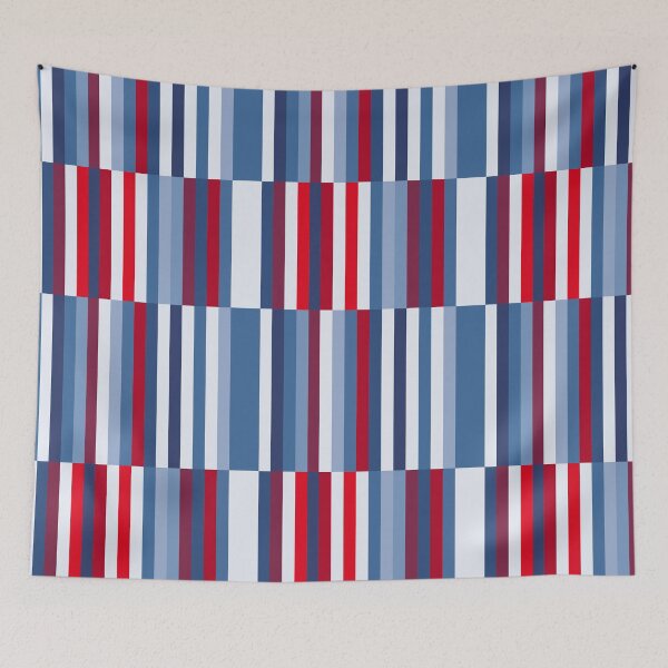 Item preview, Red and Blue Block, Geometric, Stripes designed and sold by OneThreeSix.