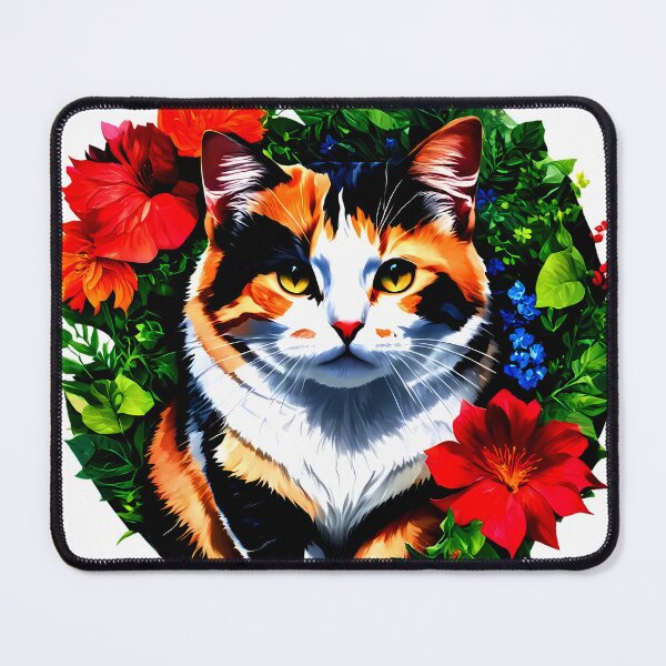 Item preview, Calico Charm – Feline in Bloom designed and sold by meesub.