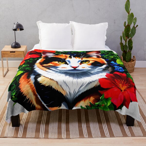 Item preview, Calico Charm – Feline in Bloom designed and sold by meesub.