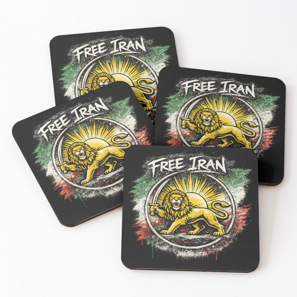 Item preview, Free Iran – Old Iranian Flag Lion and Sun Retro Design designed and sold by Trendy Merch 90.