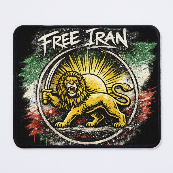 Item preview, Free Iran – Old Iranian Flag Lion and Sun Retro Design designed and sold by Trendy Merch 90.