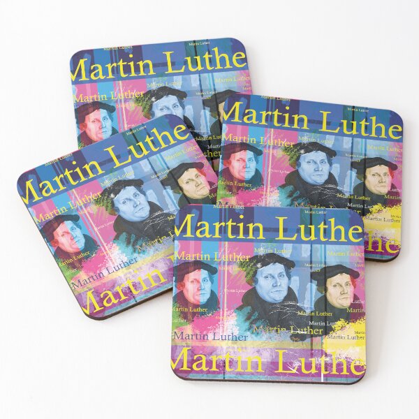 Item preview, Martin Luther Pop Art: Historical Reformer Portrait Collage designed and sold by Mauswohn.
