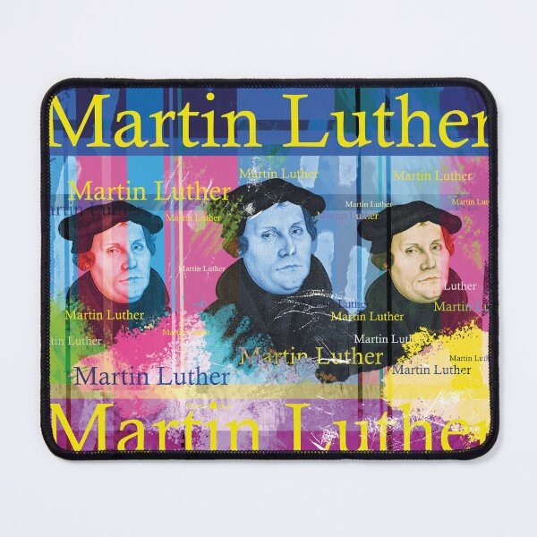Item preview, Martin Luther Pop Art: Historical Reformer Portrait Collage designed and sold by Mauswohn.