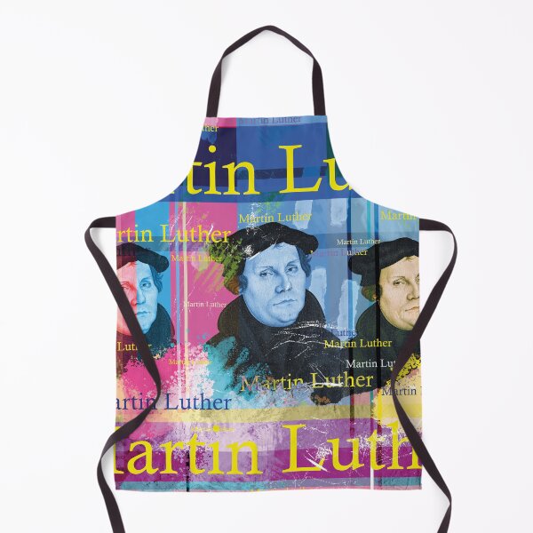 Item preview, Martin Luther Pop Art: Historical Reformer Portrait Collage designed and sold by Mauswohn.