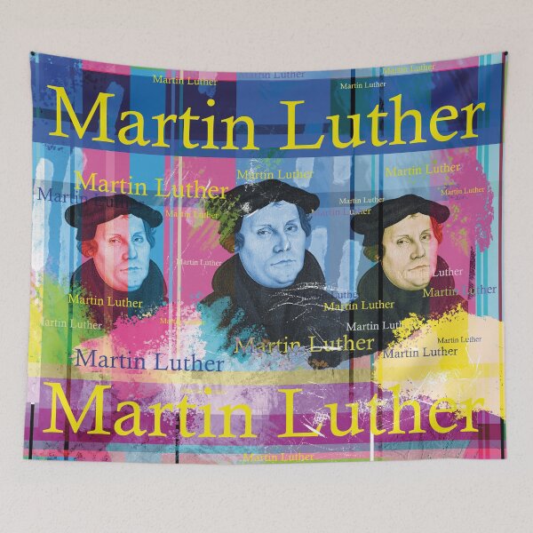 Item preview, Martin Luther Pop Art: Historical Reformer Portrait Collage designed and sold by Mauswohn.