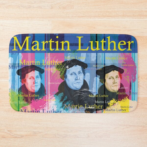 Item preview, Martin Luther Pop Art: Historical Reformer Portrait Collage designed and sold by Mauswohn.