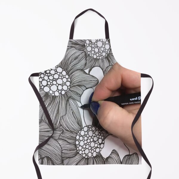 Item preview, Hand-Drawn Floral Line Art – Intricate Black Ink Flower Illustration designed and sold by New Design shop .