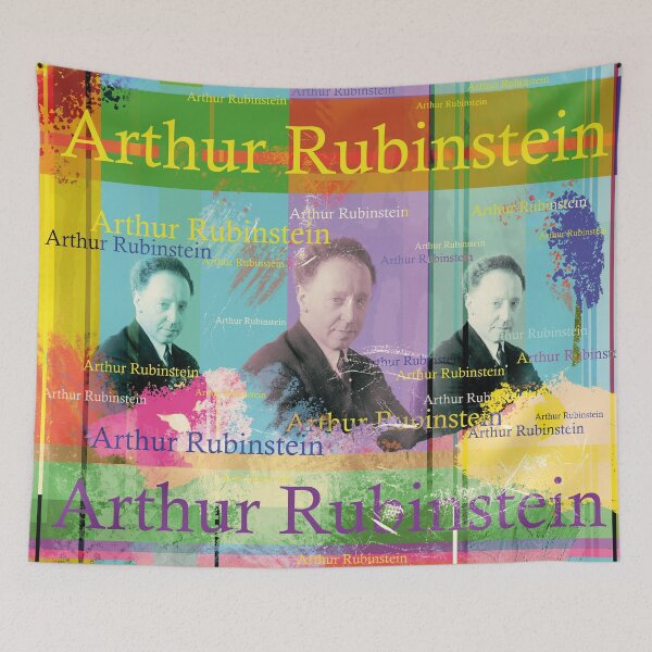 Item preview, Arthur Rubinstein Pop Art: Classical Pianist Portrait Collage designed and sold by Mauswohn.