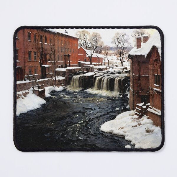 Item preview, Mill Scene - A Captivating Depiction of Rustic Charm  designed and sold by artdesignsnow.