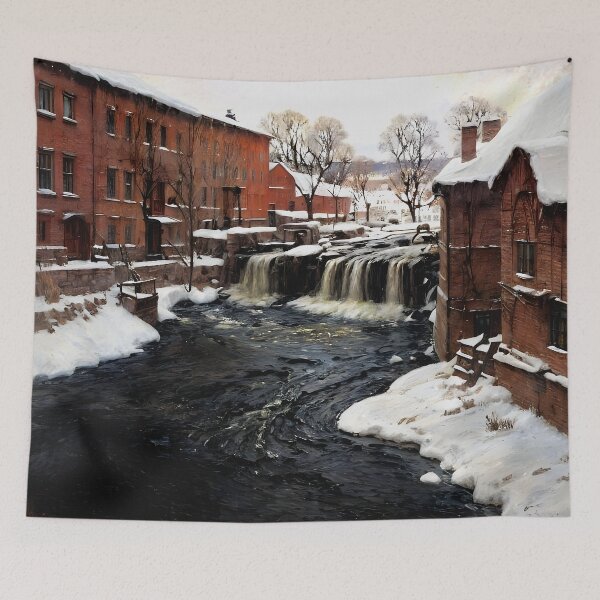 Item preview, Mill Scene - A Captivating Depiction of Rustic Charm  designed and sold by artdesignsnow.