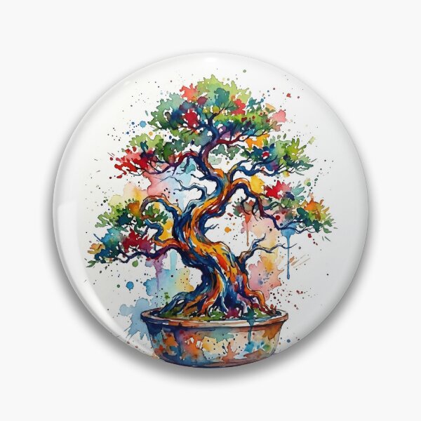 Item preview, Colorful Bonsai Tree designed and sold by RobertMartinArt.
