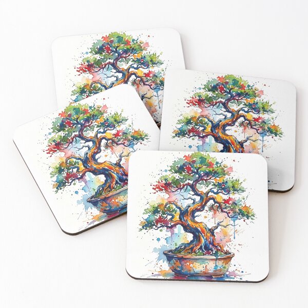 Item preview, Colorful Bonsai Tree designed and sold by RobertMartinArt.