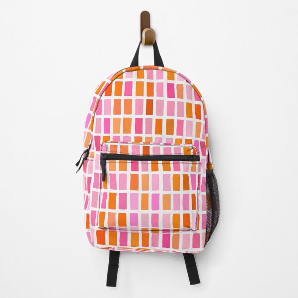 Item preview, Multi Pink and Orange, Geometric Blocks Pattern designed and sold by OneThreeSix.