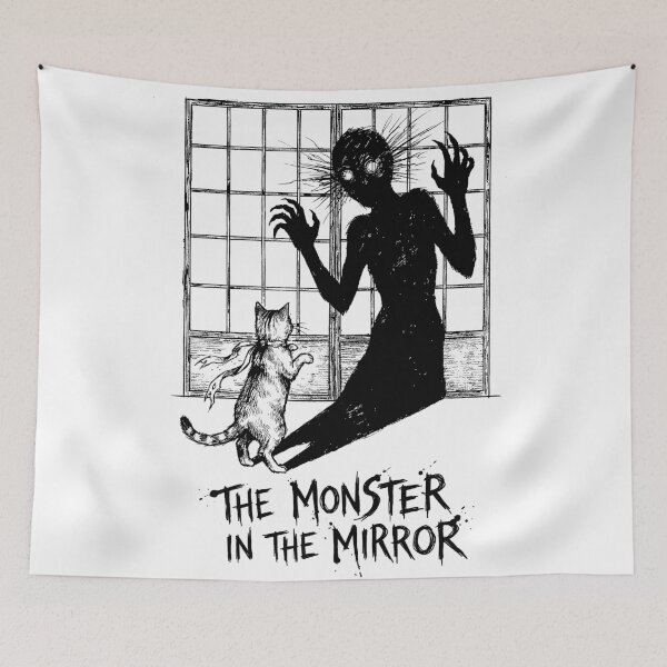 Item preview, Bakeneko’s Shadow - Japanese Cat Demon designed and sold by bapupa.