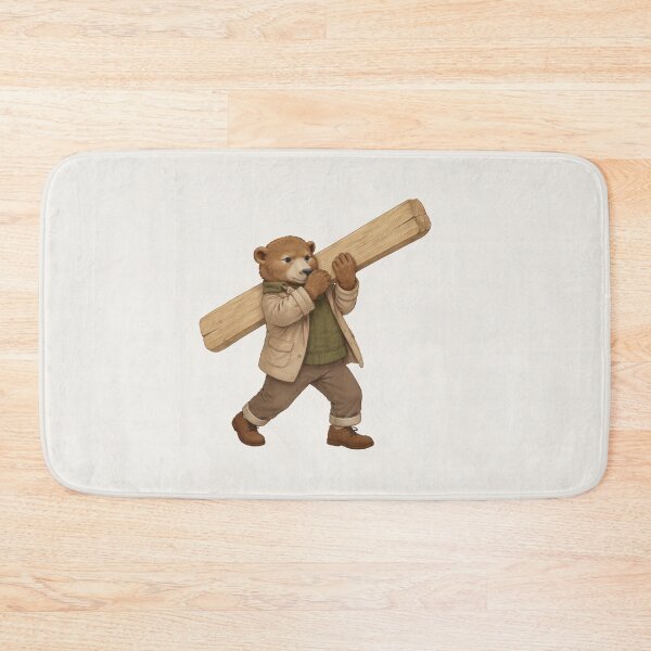 Item preview, Carrying a Heavy Wooden Beam designed and sold by Ombrya.