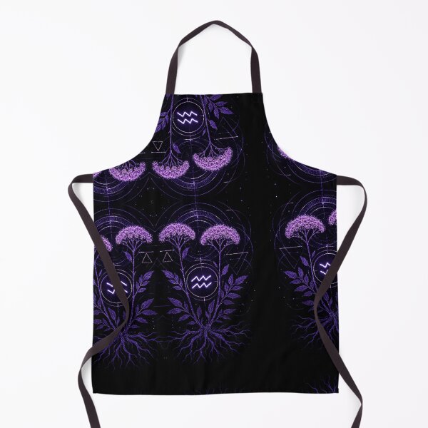 Item preview, Valerian Constellation Bloom – Aquarius Zodiac Futurist Botanical designed and sold by LuxuryApparels.