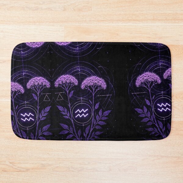 Item preview, Valerian Constellation Bloom – Aquarius Zodiac Futurist Botanical designed and sold by LuxuryApparels.