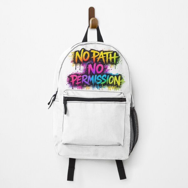 Item preview, No Path No Permission Graffiti Typography designed and sold by Driftwood Collective.