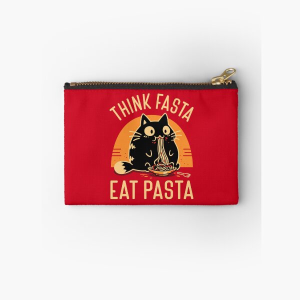 Item preview, Think Fasta Eat Pasta - Funny Hungry Cat designed and sold by Snouleaf.