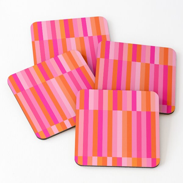 Item preview, Pink and Orange, Block, Geometric, Stripes designed and sold by OneThreeSix.