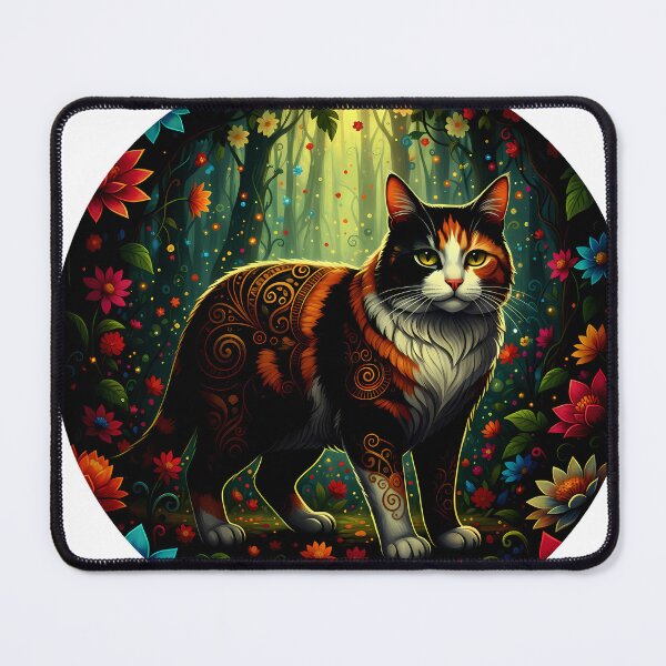 Item preview, Enchanted Calico – Mystic Forest Cat designed and sold by meesub.