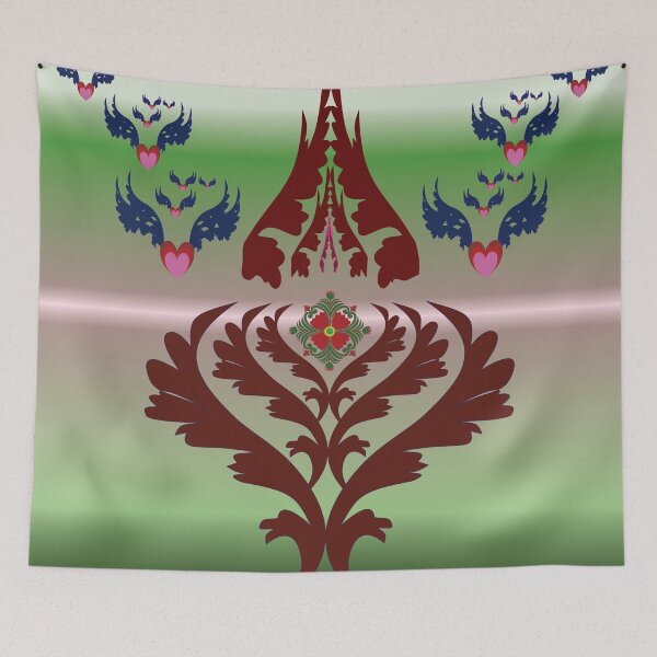 Item preview, Eternal Heart in Flight designed and sold by OIL Pattern Design .