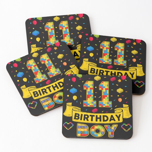 Item preview, 11th Birthday Boy Shirt - Colorful Building Blocks Birthday T-Shirt | Birthday Number Series designed and sold by GreatLion1017.
