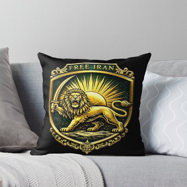 Item preview, Free Iran – Golden Lion and Sun Heraldic Crest designed and sold by Trendy Merch 90.