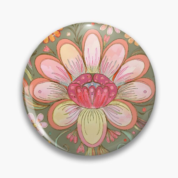 Item preview, Vintage floral pattern designed and sold by Clara Fruggeri.