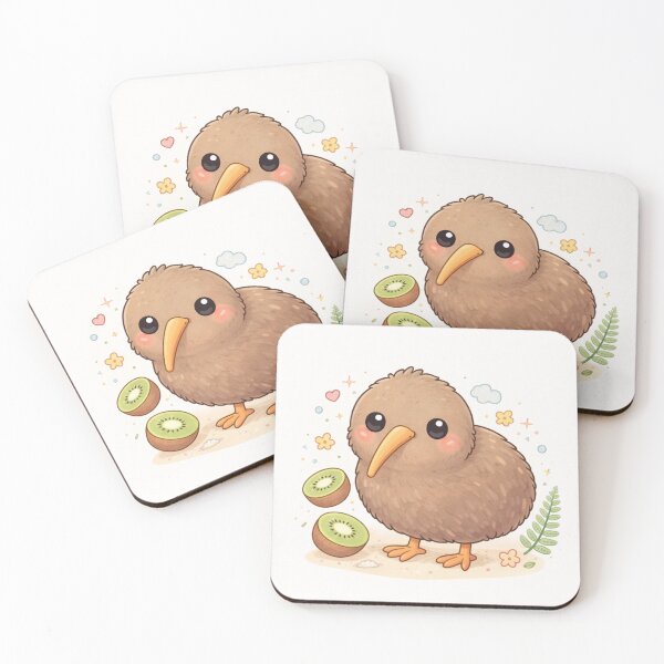 Item preview, Cute Kiwi Bird Illustration – Kawaii New Zealand Animal designed and sold by DrizzyV.