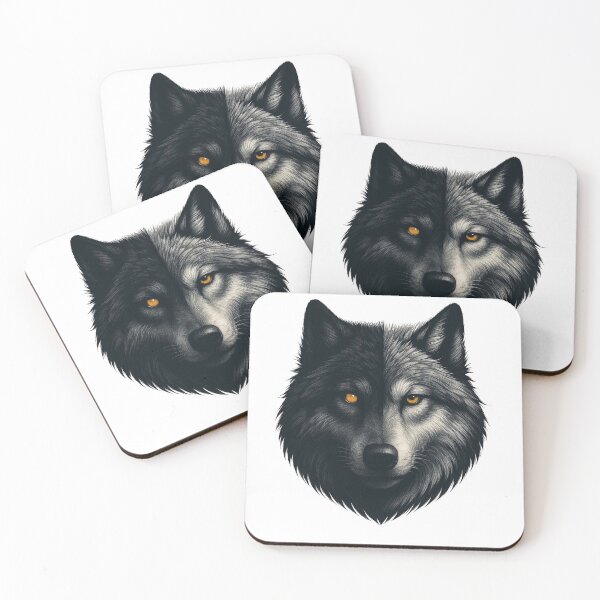 Item preview, Shadow Wolf Portrait Illustration designed and sold by Driftwood Collective.