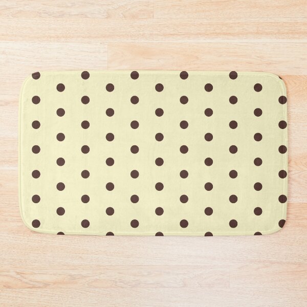 Item preview, Polka dot butter yellow and chocolate brown designed and sold by kassiopeiia.
