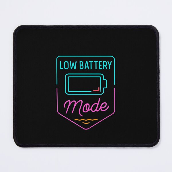 Item preview, Low Battery Mode – Neon Charger Needed | Minimalist Burnout Tee designed and sold by Timeless Junction.