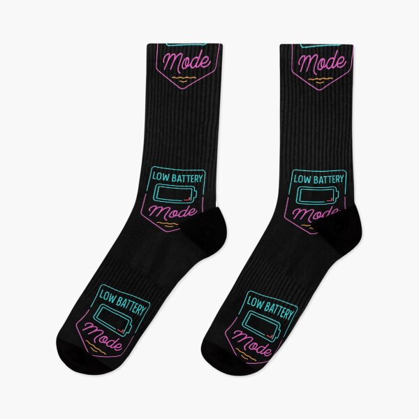 Item preview, Low Battery Mode – Neon Charger Needed | Minimalist Burnout Tee designed and sold by Timeless Junction.