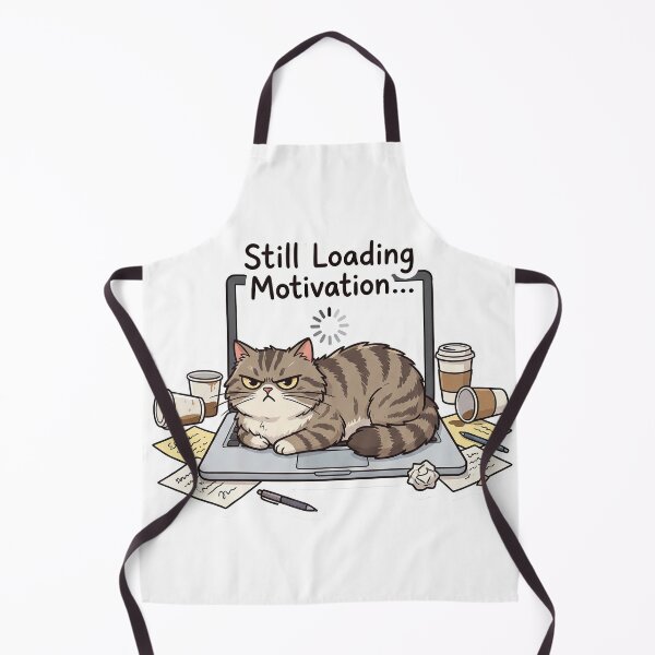 Item preview, Sleepy Grumpy Cat on Laptop – Funny Motivational Office  designed and sold by Nice Vibes Prints.