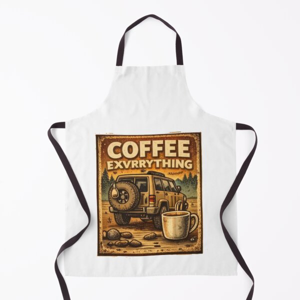 Item preview, Coffee Exvrrything Vintage Off-Road Coffee Adventure Illustration designed and sold by AmaroWheels.