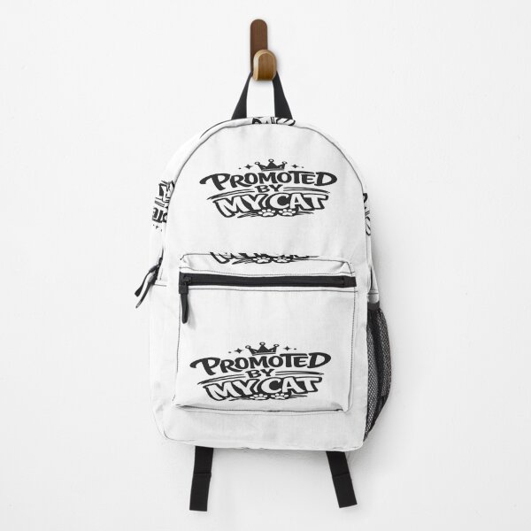 Item preview, Promoted By My Cat – Funny Cat Typography Shirt | Curved Hand Lettering designed and sold by Designpnl.