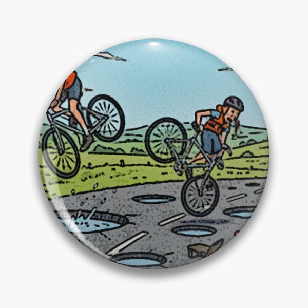 Item preview, Cylists v pot holes UK designed and sold by designbywhacky.