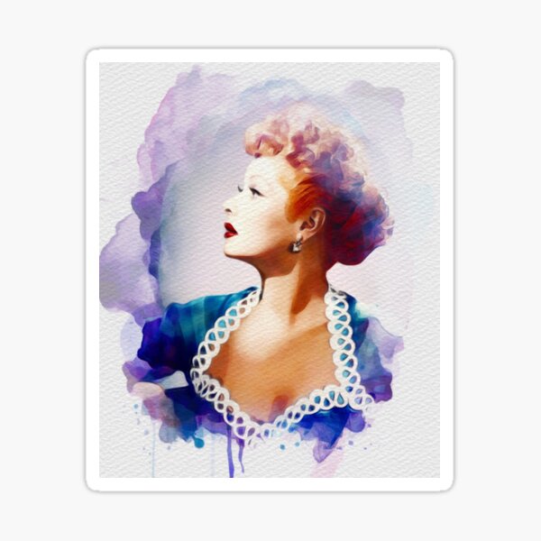 Lucille Ball, Vintage Hollywood Legend Sticker