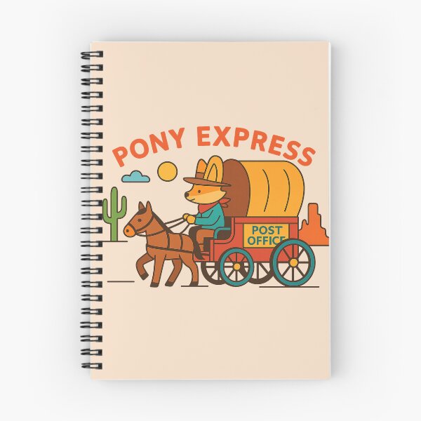 Item preview, Pony Express Fox – Cowboy Mail Wagon Design designed and sold by Dogandesighn.
