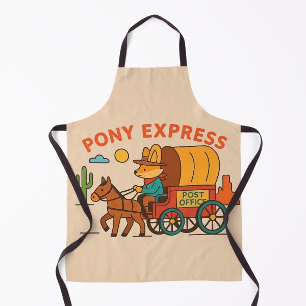Item preview, Pony Express Fox – Cowboy Mail Wagon Design designed and sold by Dogandesighn.